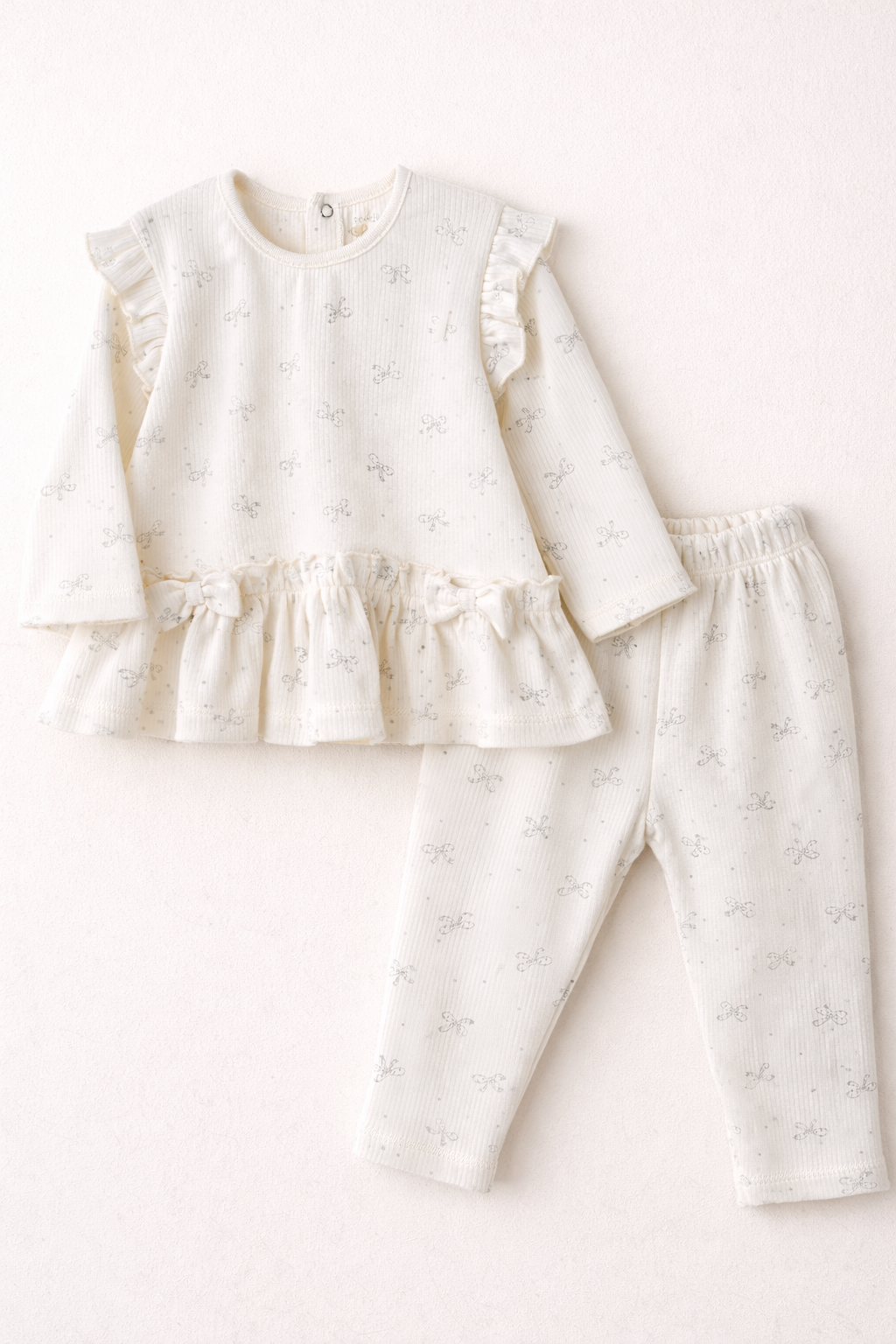 Ribbed Bow Lounge Set