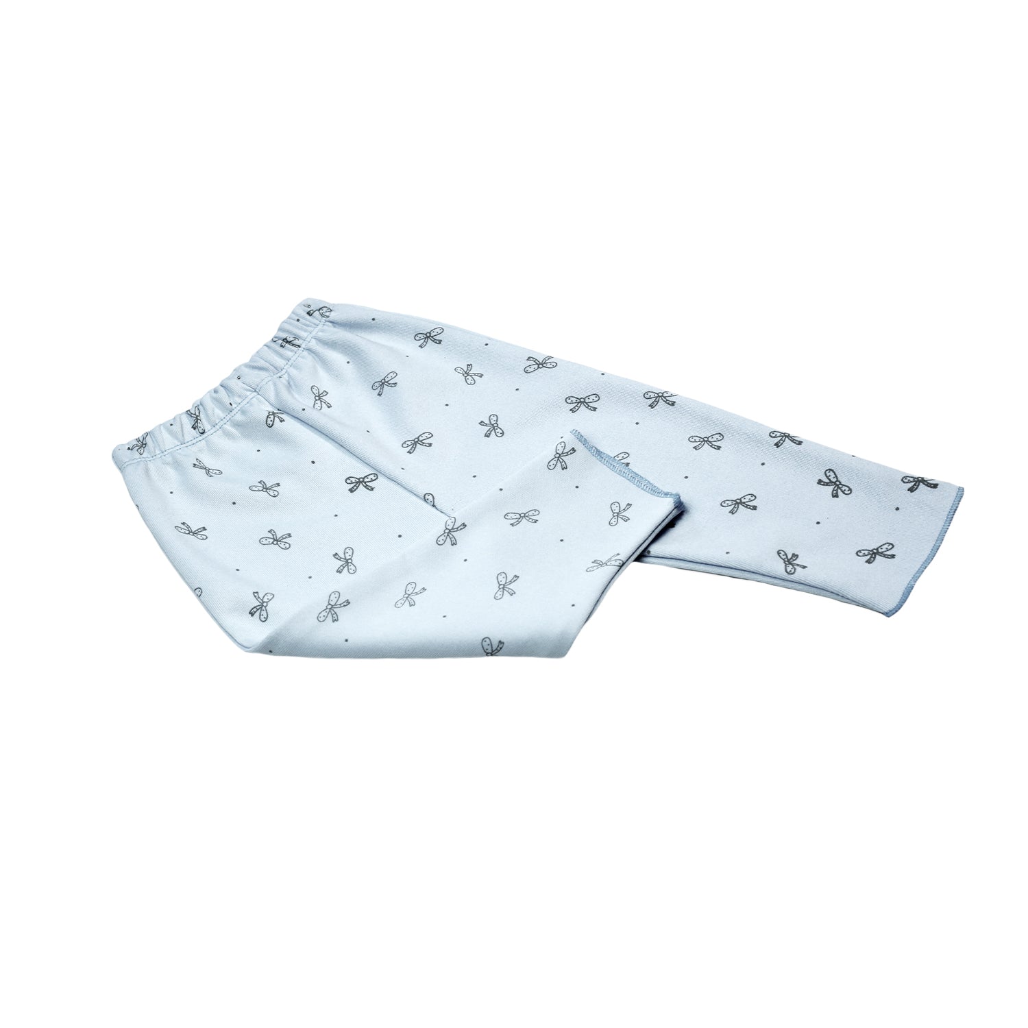 Ribbed Bow - Light Blue
