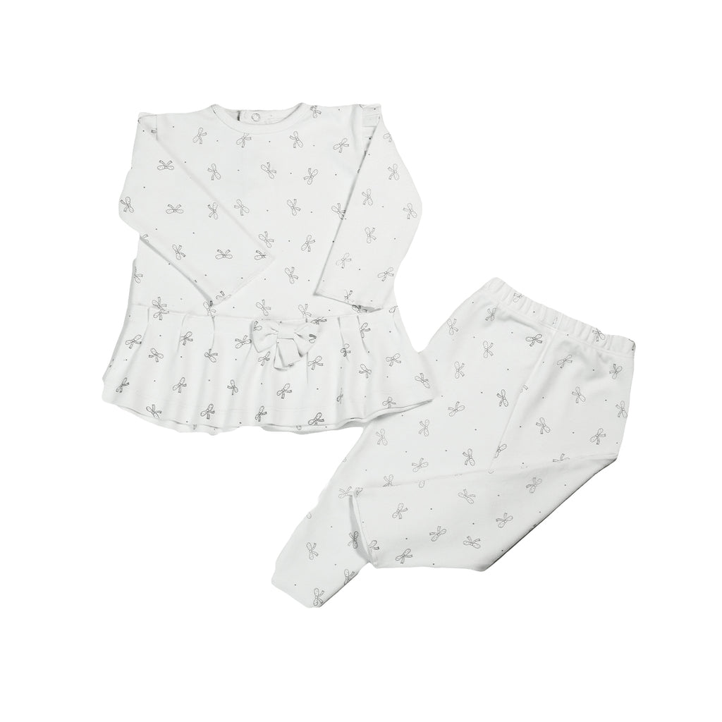Ribbed Bow - Off White